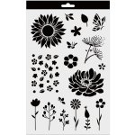 Aladine Šablona 20x30 cm Kytičky – Sleviste.cz