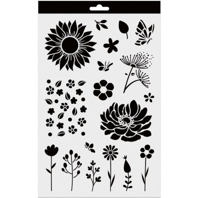 Aladine Šablona 20x30 cm Kytičky – Sleviste.cz