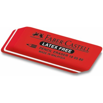 Faber-Castell Pryž Faber Castell 180540 Latex-Free červeno-bílá velká – Zboží Dáma