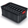 Kufr a organizér na nářadí Kistenberg Modular Solution Box se 7 organizéry 52 x 32,9 x 21 cm černý KMS553520R7-S411