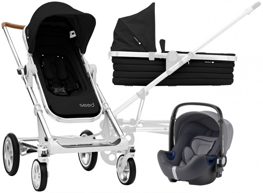 Britax SET Seed Papilio Silver Cognac/Black 2021