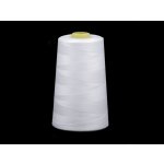 Polyesterové nitě pro overlocky i klasické šití návin 5000 yards PES 40/2 Varianta: 502 White, Balení: 1 ks – Zboží Dáma