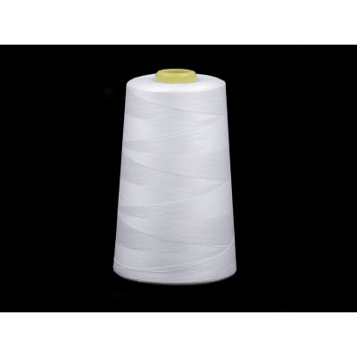 Polyesterové nitě pro overlocky i klasické šití návin 5000 yards PES 40/2 Varianta: 502 White, Balení: 1 ks – Zboží Dáma