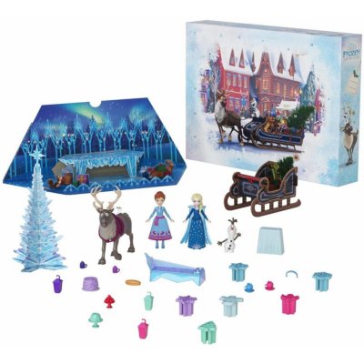 MATTEL Adventní kalendář 2024 Frozen Ledové Království s mini panenkami 25hwx20 – Sleviste.cz