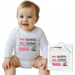 Body s potiskem New Baby 50% MAMINKA + 50% TATÍNEK 100% JÁ růžové – Hledejceny.cz
