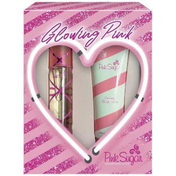 Aquolina Pink Sugar Glowing Pink Women SET I. Eau de Toilette 100 ml + body lotion 250 ml