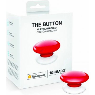 FIBARO The Button FGPB-101-3 ZW5 Červený – Zboží Mobilmania