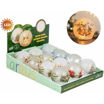 ARGUS Vánoční koule magic s LED světlem, MIX 23758001 12 kusů – Hledejceny.cz