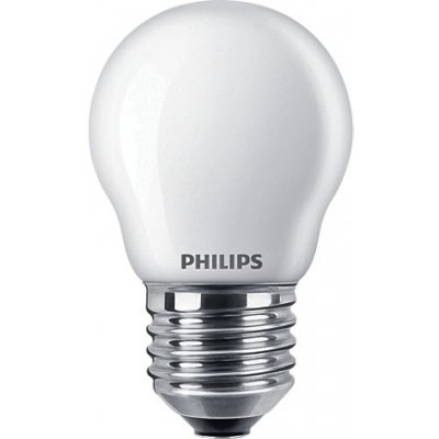 Philips LED žárovka kapka matná filament Classic 4.3-40W E27 827 P45 FR G ND 470Lm – Hledejceny.cz