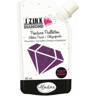 Izink Diamantová barva Aladine Diamond 24 Carats 80 ml fialová – Zboží Dáma