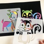 4L Šablony zvířátek na malování malé 12 ks – Zboží Mobilmania