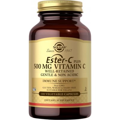 Solgar Ester-C Plus, Vitamin C, 500 mg, 100 rostlinných kapslí – Hledejceny.cz
