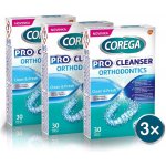 Corega Pro Cleanser Orthodontics čisticí tablety 3 x 30 ks – Hledejceny.cz