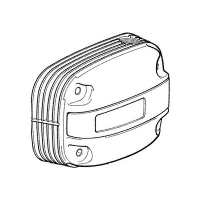 Víko hlavy válce BMW R1150 GS Adventure, levé, modrošedé – Zboží Mobilmania