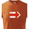 Dětské tričko Canvas dětské tričko Turistická šipka červená, oranžová dětské tričko 2080