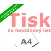 Tisk na fondánový list A4 Apolo77