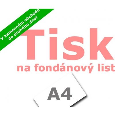 Tisk na fondánový list A4 Apolo77 – Zboží Mobilmania