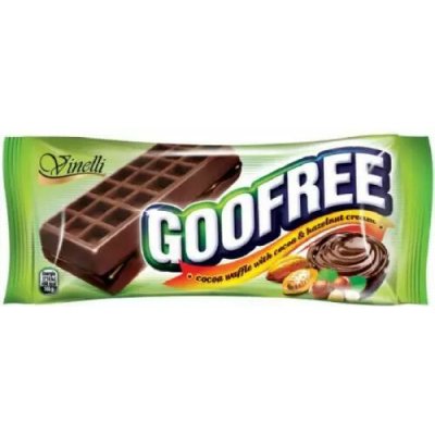 GooFree wafle kakao a oříšek zelený 50 g – Zboží Dáma