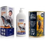 Simply from nature Salmon oil Lososový olej 1000 ml – Hledejceny.cz