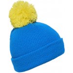 Myrtle Beach pletená čepice s bambulí MB7967 Azur – Zboží Mobilmania