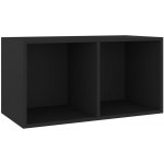vidaXL Úložný box na LP desky černý 71 x 34 x 36 cm dřevotříska 800118 – Zboží Mobilmania