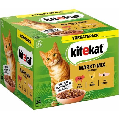 Kitekat multipack market mix v želé 24 × 85 g – Hledejceny.cz