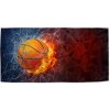 Ručník Sablio Ručník s potiskem Basketbalový míč 70 x 140 cm