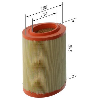 Vzduchový filtr BOSCH F 026 400 039 – Hledejceny.cz
