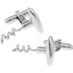 LMK manžetové knoflíčky Vývrtka a láhev vína – Sleviste.cz