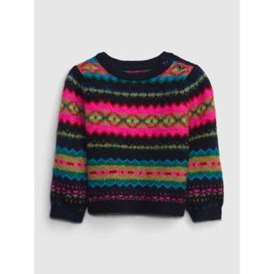 Gap Baby svetr s norským vzorem Vícebarevná – Zboží Dáma