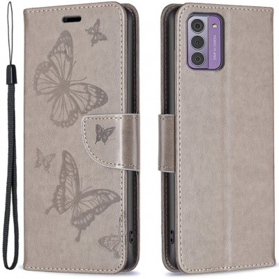 Butterfly knížkové na Nokia G42 - šedé – Sleviste.cz