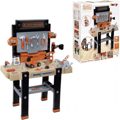 Smoby 360702 Black & Decker elektronický pracovní stůl Ultimate se zvukem – Sleviste.cz