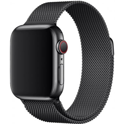 AW MILÁNSKÝ LOOP pro Apple Watch - Magnetický - Černý Šířka uchycení řemínku: 42/44/45/49mm Černý IR-AWMTLP27 – Zboží Mobilmania