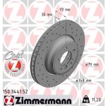 Brzdový kotouč ZIMMERMANN 150.3441.52 – Hledejceny.cz