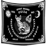 Šátek velký Ouija Spirit Board Mystic Cat – Zboží Mobilmania