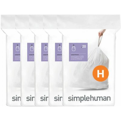 Simplehuman sáčky do odpadkového koše 30-35 l typ H zatahovací 100 ks 30 µm CW0168CP – Hledejceny.cz