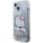 Hello Kitty Liquid Glitter Electroplating Head Logo iPhone 15 Transparent – Zboží Živě