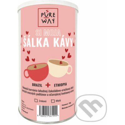 Pure Way Si moja šálka kávy v darčekovej tube zrnková 350 g – Hledejceny.cz