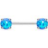 Piercing Šperky4U piercing do bradavky modré opály BR01023-B