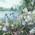 Ambiente ubrousek 33x33cm Výhled na jezero – Sleviste.cz