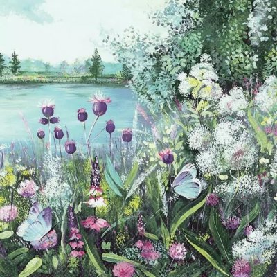 Ambiente ubrousek 33x33cm Výhled na jezero – Sleviste.cz