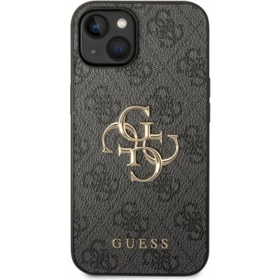 Pouzdro Guess PU 4G Metal Logo iPhone 15 šedé – Hledejceny.cz