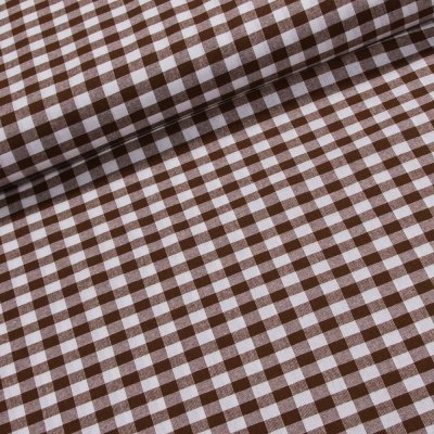 Bavlněný kanafas SOFI 1x1cm hnědá, š.140cm (látka v metráži) – Sleviste.cz