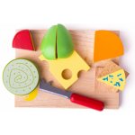 Bigjigs Toys set dřevěných potravin sýry na desce – Zboží Dáma Bigjigs Toys set dřevěných potravin sýry na desce – Zboží Dáma