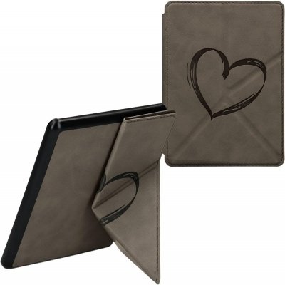 KW Mobile Origami Nubuk Brushed Heart KW6005701 pro Amazon Kindle Paperwhite 5 2021 šedé – Zboží Živě