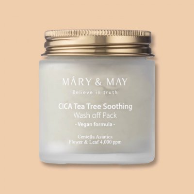 Mary&May Cica Tea Tree Soothing Wash off Pack Jílová maska proti nedokonalostem 125 g – Sleviste.cz