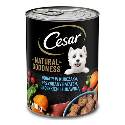 Cesar Kuře batáty hrášek a brusinky 12 x 400 g – Zboží Mobilmania