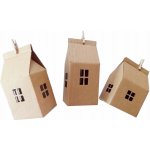 PartyDeco ADVENTNÍ kalendář domečky papírové – Zboží Dáma