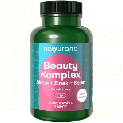 Nayurana Beauty Komplex Biotin+Zinek+Selen 180 kapslí – Hledejceny.cz