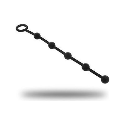 Black and Silver Korg 23 cm silikonový anální řetěz – Hledejceny.cz